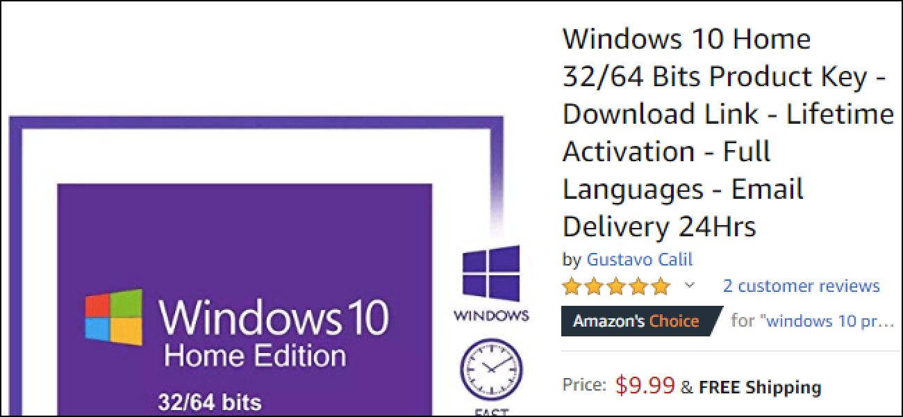 Kontuz ibili kontratazioan Windows 10 Noiztik Amazon
