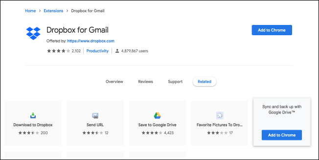 Nola erabili Gmail gehigarri berriak (Dropbox bezala) 2