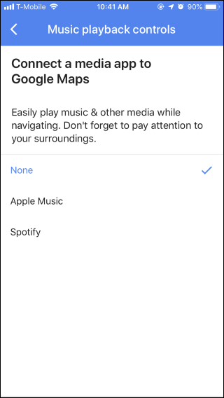 Nola erabili Google Maps musika kontrolak Spotify-era, Apple Musika edo Google Play Music 5