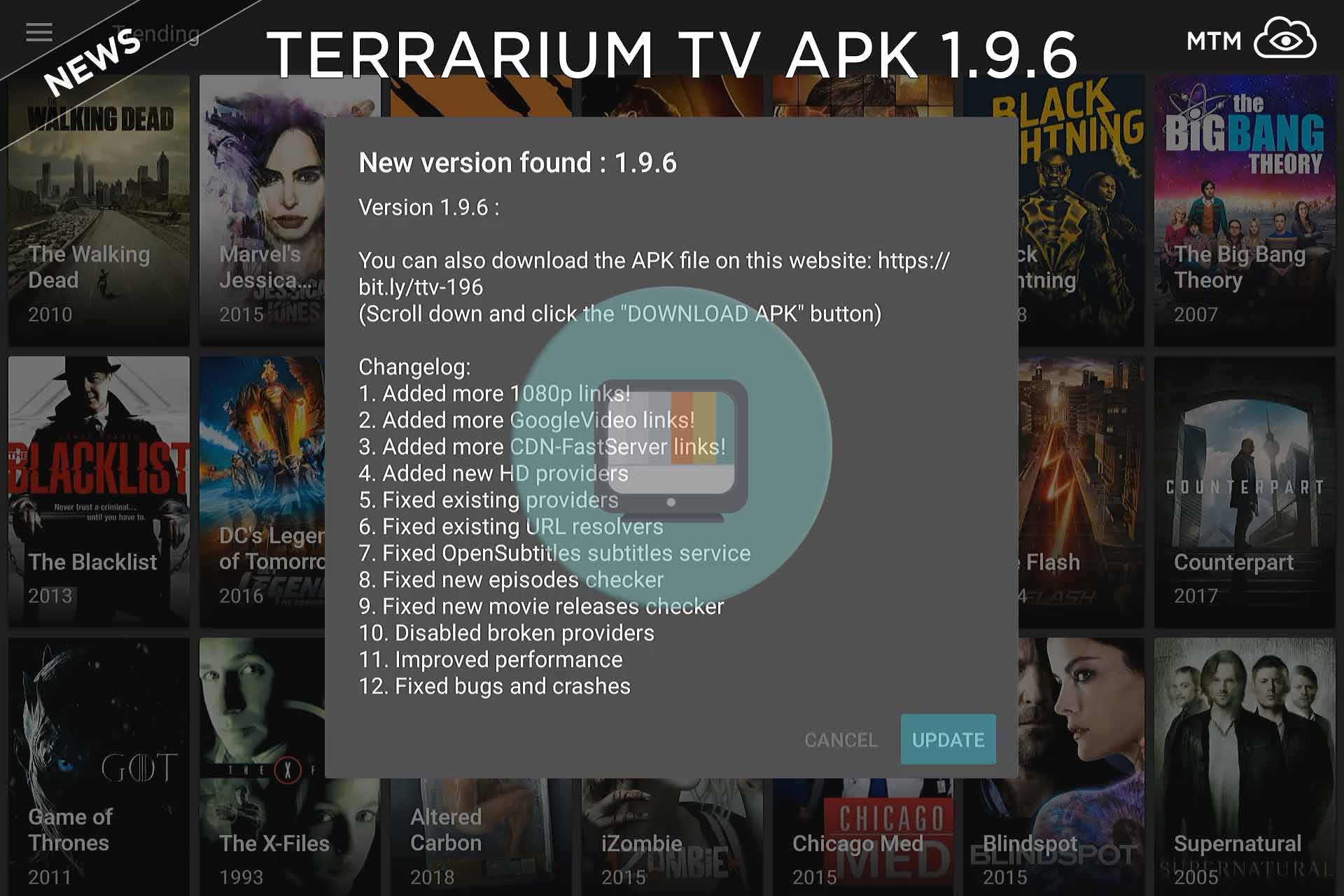 Terrario telebista 1.9.6 APK Eguneratutako aplikazioa eguneratua apirilean 3