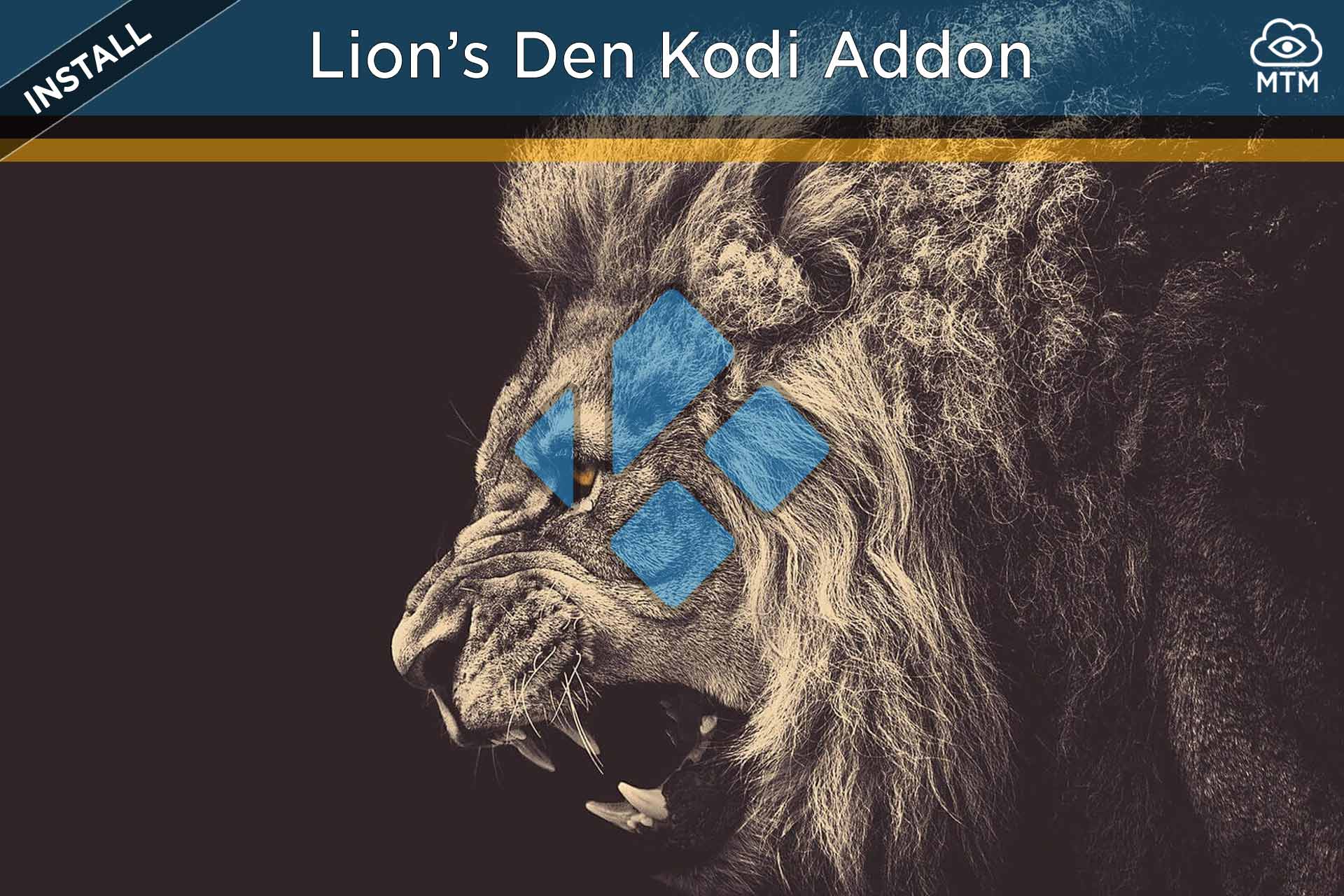 Lions Den Kodi Addon instalatu
