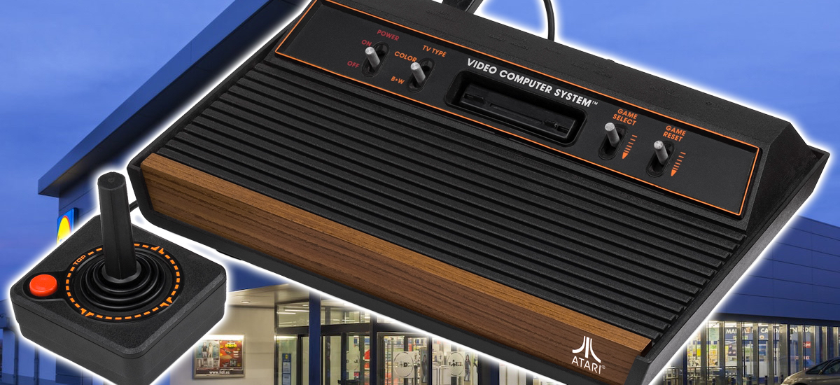 SEGA Mega Drive-k Lidl sarera joko du prezio onean eta Atari 2600 txikia 110 jokorekin