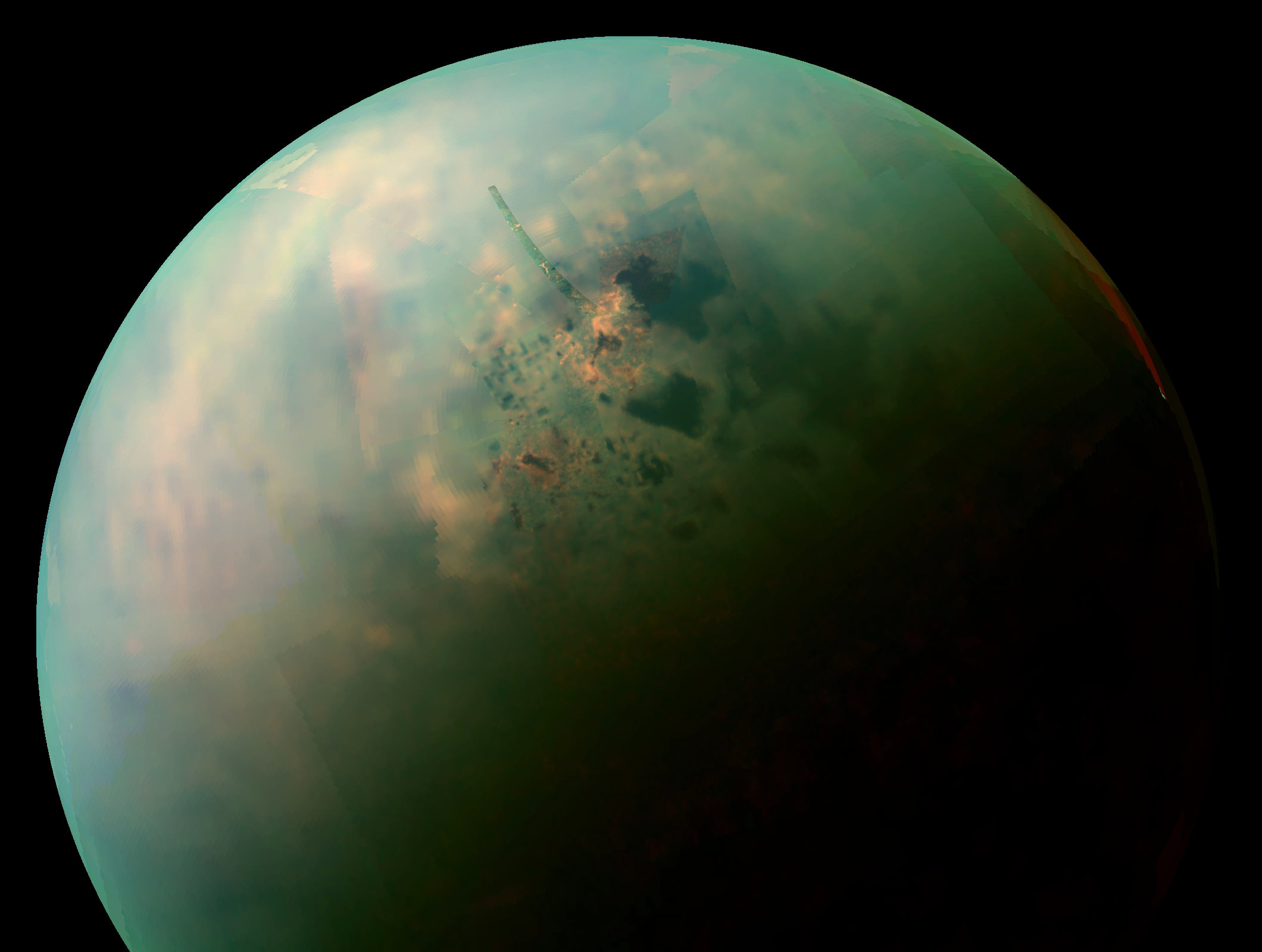 NASAk Titanen mapa zehatza sortu du - eguzki-sistemako zeruko gorputz interesgarrienetako bat