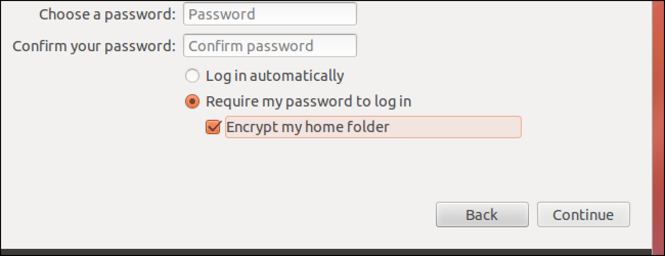 Nola enkriptatu zure etxeko karpeta Ubuntu instalatu ondoren