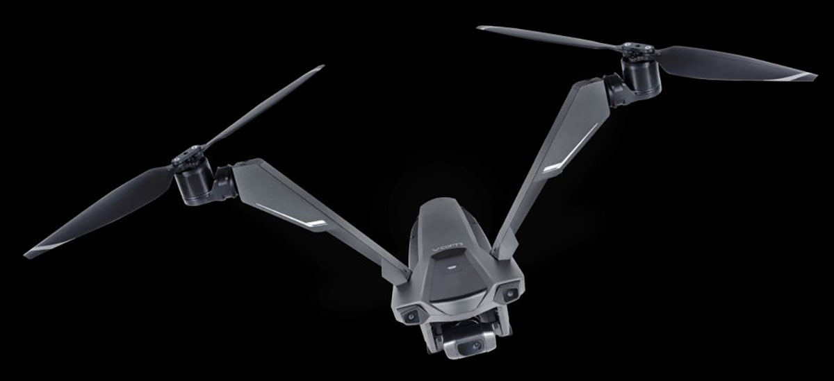 V-Coptr Falcon drona iraultza izango da. 50 minutu hegan egin dezake kargatu gabe