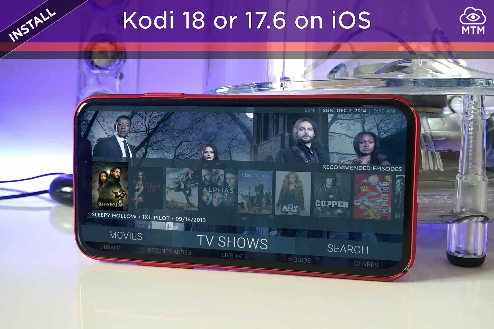 Nola instalatu Kodi iPhone, iPad eta iPod Touch-en